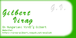 gilbert virag business card